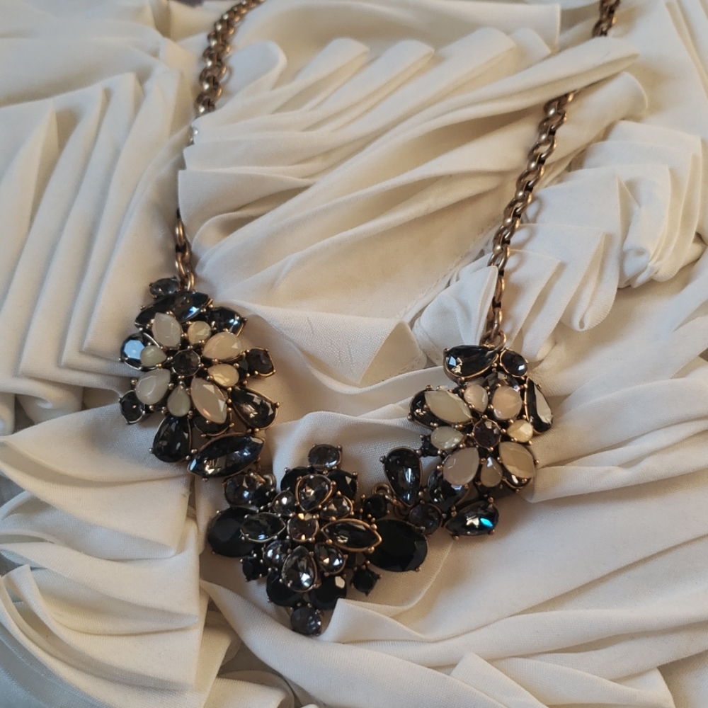 J Crew Floral Statement Necklace
